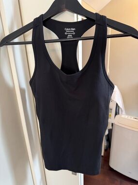 Calvin Klein NWT PERFORMANCE BLACK Stretch Tank Top/ MEDIUM
